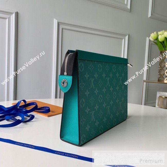 Louis Vuitton Monogram Pochette Voyage MM Pouch M61692 Green 2019 (KD-9052949)