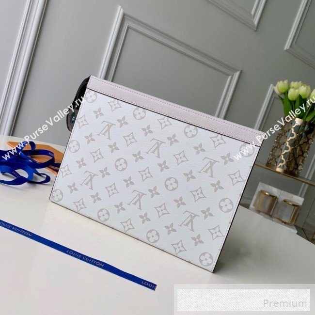 Louis Vuitton Monogram Pochette Voyage MM Pouch M61692 White 2019 (KD-9052950)