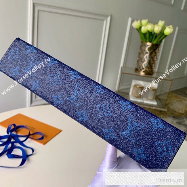 Louis Vuitton Monogram Pochette Voyage MM Pouch M61692 Blue 2019 (KD-9052951)