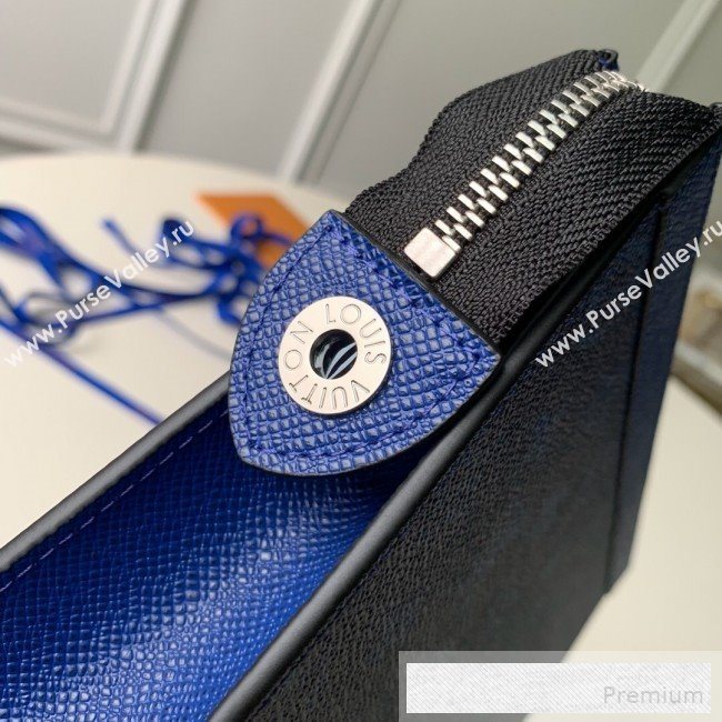 Louis Vuitton Monogram Pochette Voyage MM Pouch M61692 Blue 2019 (KD-9052951)