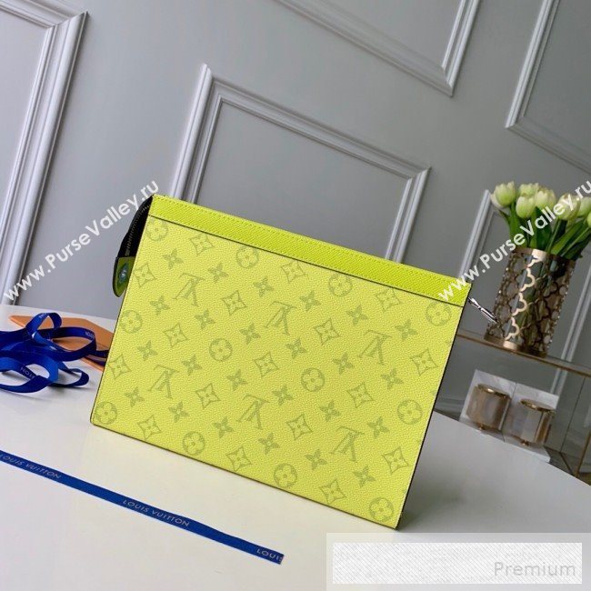 Louis Vuitton Monogram Pochette Voyage MM Pouch M61692 Yellow 2019 (KD-9052952)