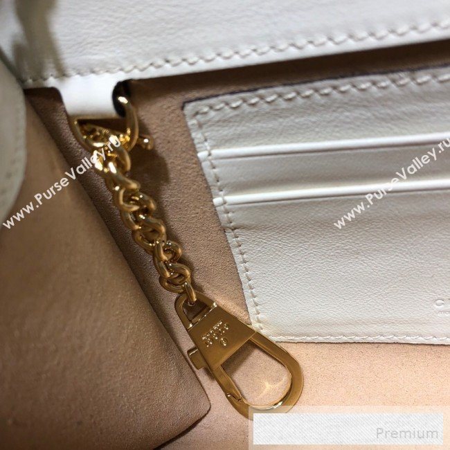 Gucci Leather Rajah Mini Shoulder Bag 573797 White 2019 (DLH-9052959)