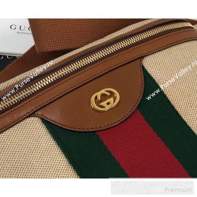 Gucci Beige Vintage Canvas Belt Bag 575082 2019 (DLH-9052963)