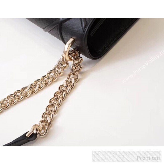 Dior Diorama Flap Shoulder Bag in Grained Cannage Leather Black 2019 (XYD-9053008)