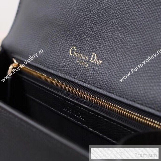 Dior Diorama Flap Shoulder Bag in Grained Cannage Leather Black 2019 (XYD-9053008)