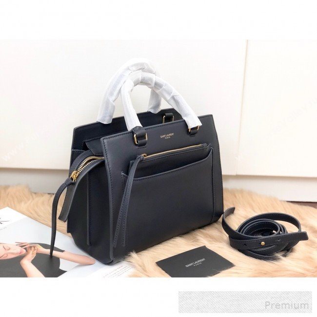 Saint Laurent East Side Small Tote Bag in Smooth Leather 554116 Dark Blue 2019 (KTS-9053130)