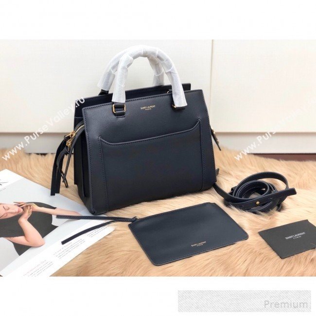 Saint Laurent East Side Small Tote Bag in Smooth Leather 554116 Dark Blue 2019 (KTS-9053130)