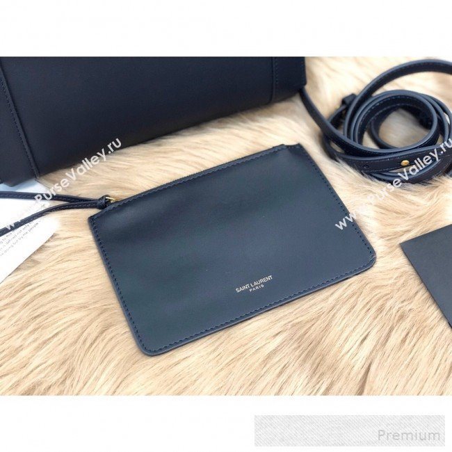 Saint Laurent East Side Small Tote Bag in Smooth Leather 554116 Dark Blue 2019 (KTS-9053130)