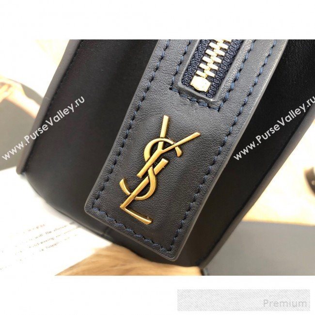 Saint Laurent East Side Small Tote Bag in Smooth Leather 554116 Dark Blue 2019 (KTS-9053130)