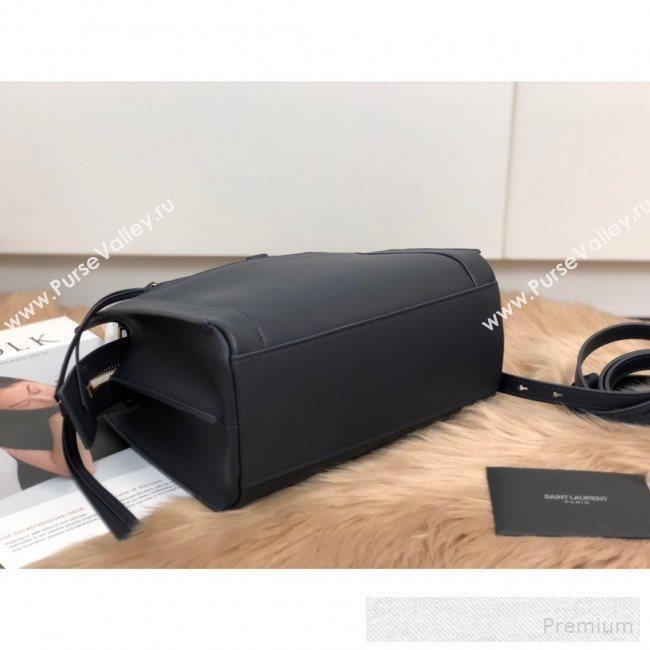 Saint Laurent East Side Small Tote Bag in Smooth Leather 554116 Dark Blue 2019 (KTS-9053130)