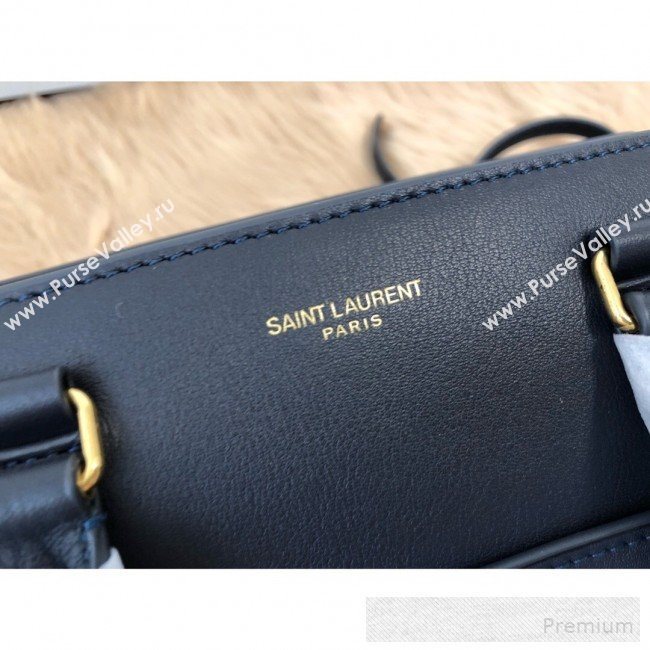 Saint Laurent East Side Small Tote Bag in Smooth Leather 554116 Dark Blue 2019 (KTS-9053130)