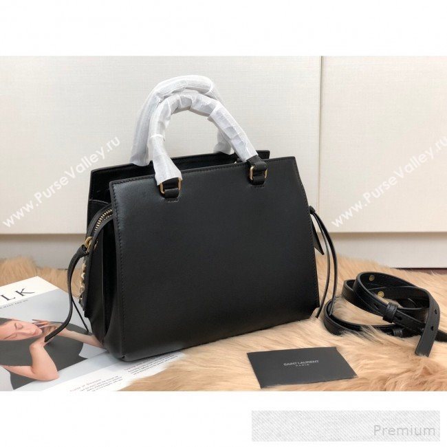 Saint Laurent East Side Small Tote Bag in Smooth Leather 554116 Black 2019 (KTS-9053131)