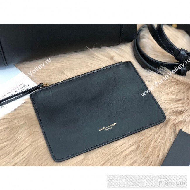 Saint Laurent East Side Small Tote Bag in Smooth Leather 554116 Black 2019 (KTS-9053131)