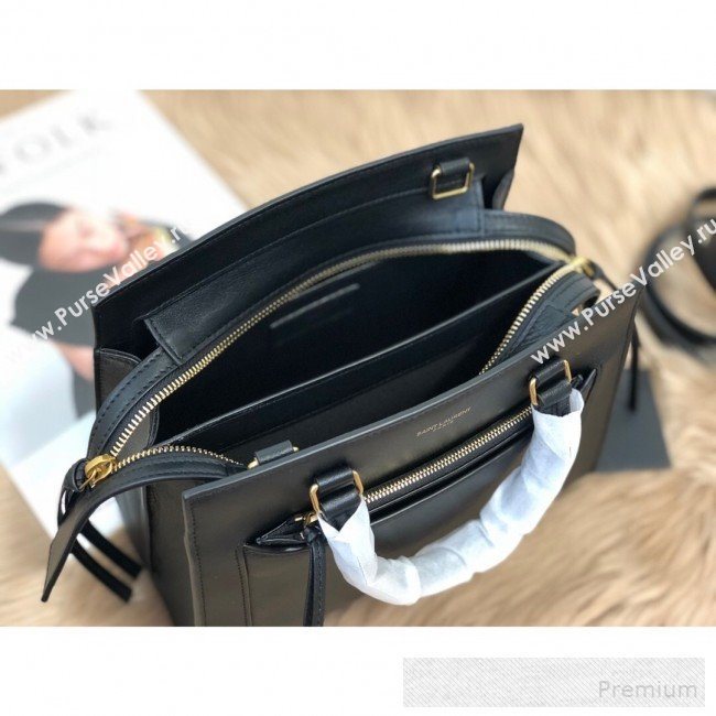 Saint Laurent East Side Small Tote Bag in Smooth Leather 554116 Black 2019 (KTS-9053131)