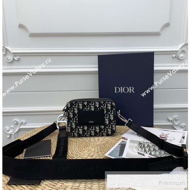 Dior Homme Oblique Jacquard Canvas Camera Crossbody Bag 2019 (WEIP-9053134)