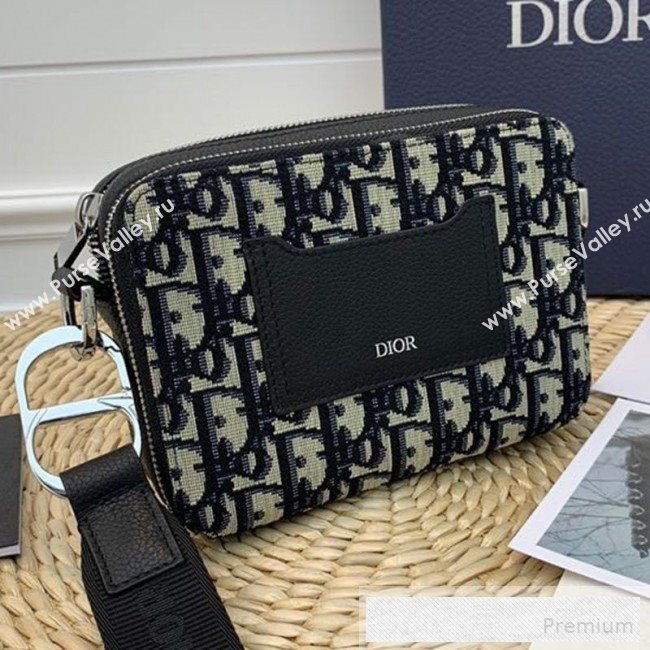 Dior Homme Oblique Jacquard Canvas Camera Crossbody Bag 2019 (WEIP-9053134)