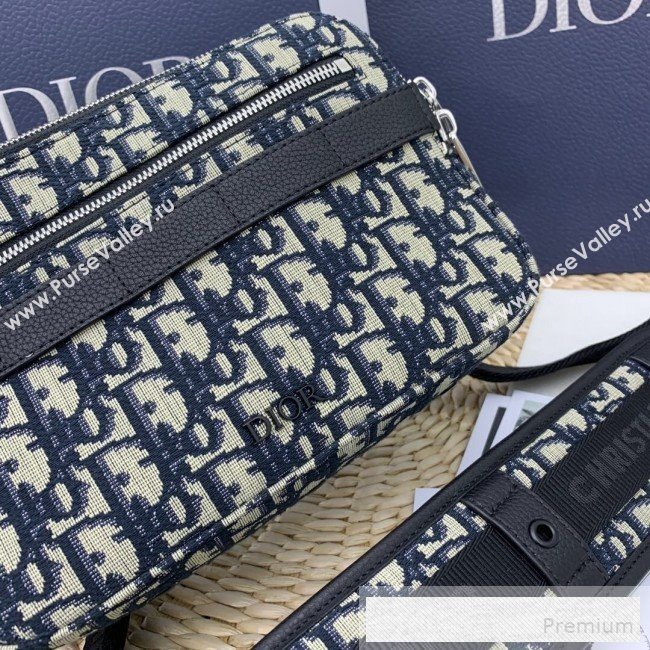 Dior Homme Oblique Jacquard Canvas Zippy Camera Crossbody Bag 2019 (WEIP-9053135)