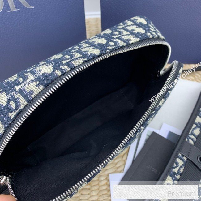 Dior Homme Oblique Jacquard Canvas Zippy Camera Crossbody Bag 2019 (WEIP-9053135)