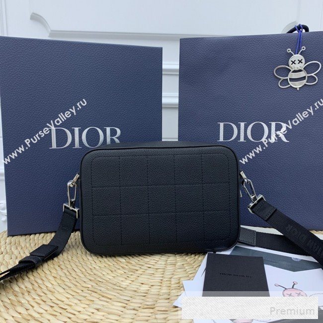 Dior Homme Leather Zippy Camera Crossbody Bag Black 2019 (WEIP-9053136)