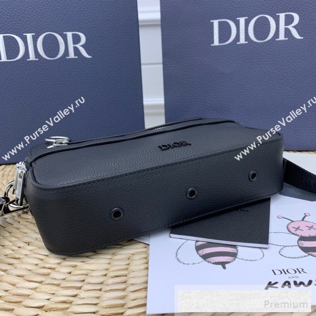 Dior Homme Leather Zippy Camera Crossbody Bag Black 2019 (WEIP-9053136)