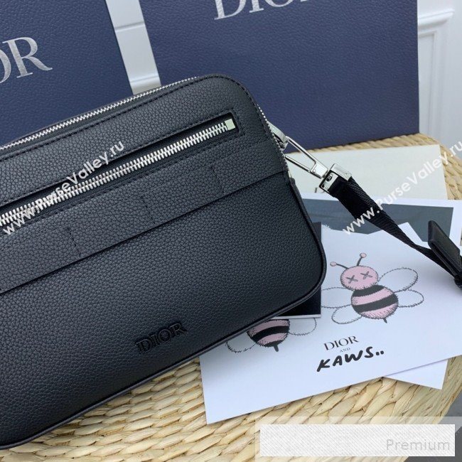 Dior Homme Leather Zippy Camera Crossbody Bag Black 2019 (WEIP-9053136)