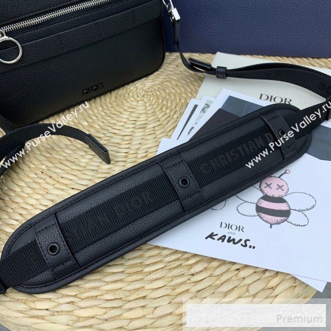 Dior Homme Leather Zippy Camera Crossbody Bag Black 2019 (WEIP-9053136)