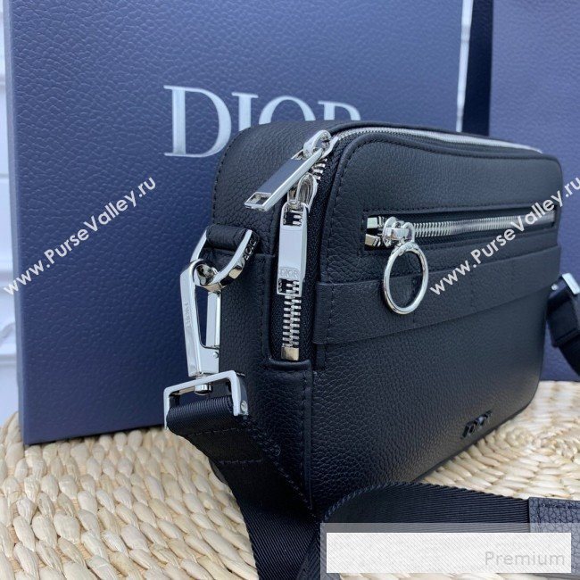 Dior Homme Leather Zippy Camera Crossbody Bag Black 2019 (WEIP-9053136)
