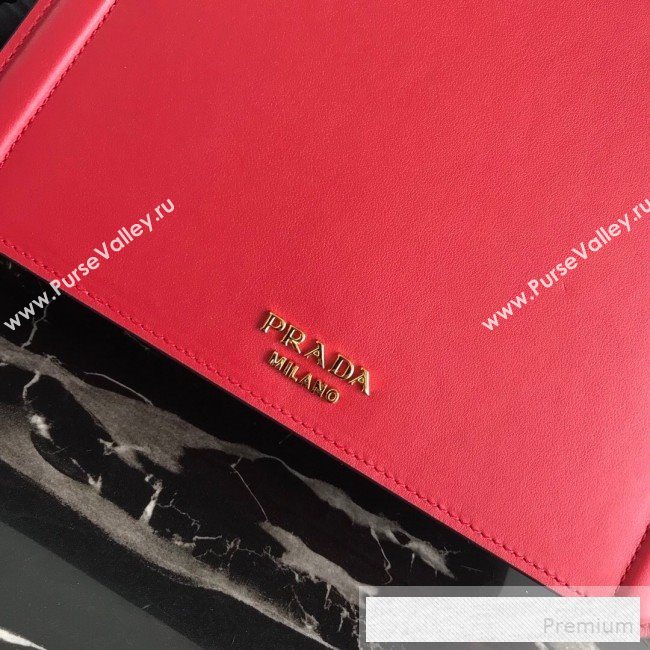 Prada Belle Leather Top Handle Bag 1BN004 Red 2019 (PYZ-9053038)