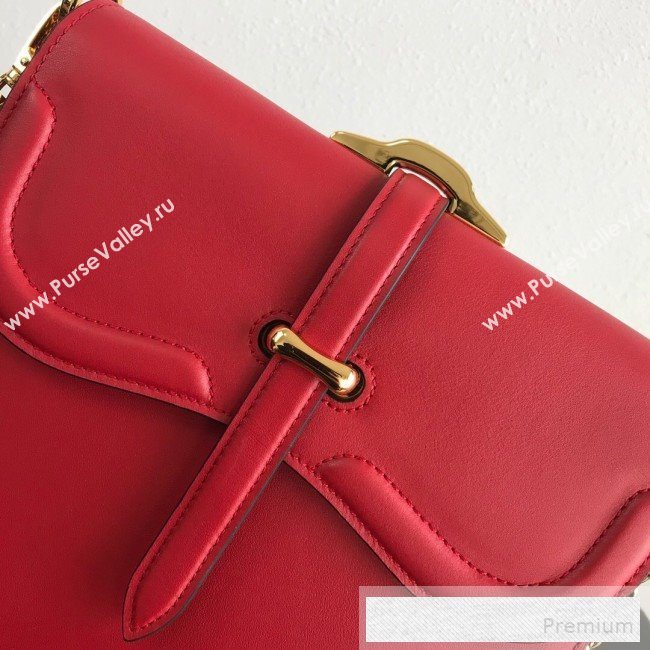 Prada Belle Leather Top Handle Bag 1BN004 Red 2019 (PYZ-9053038)