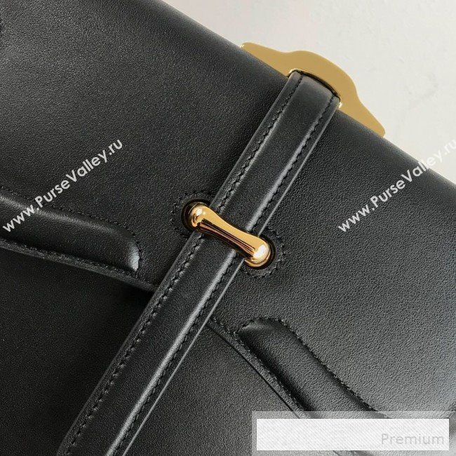 Prada Belle Leather Top Handle Bag 1BN004 Black 2019 (PYZ-9053042)