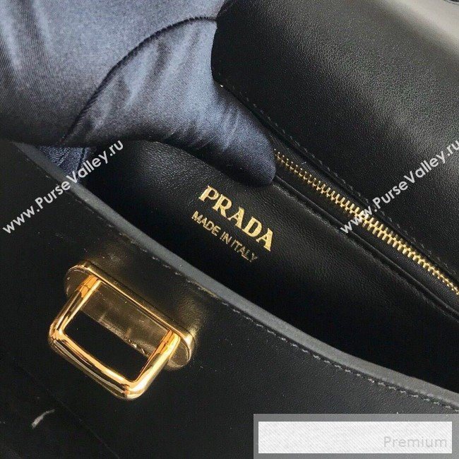 Prada Belle Leather Top Handle Bag 1BN004 Red/Black/White 2019 (PYZ-9053043)