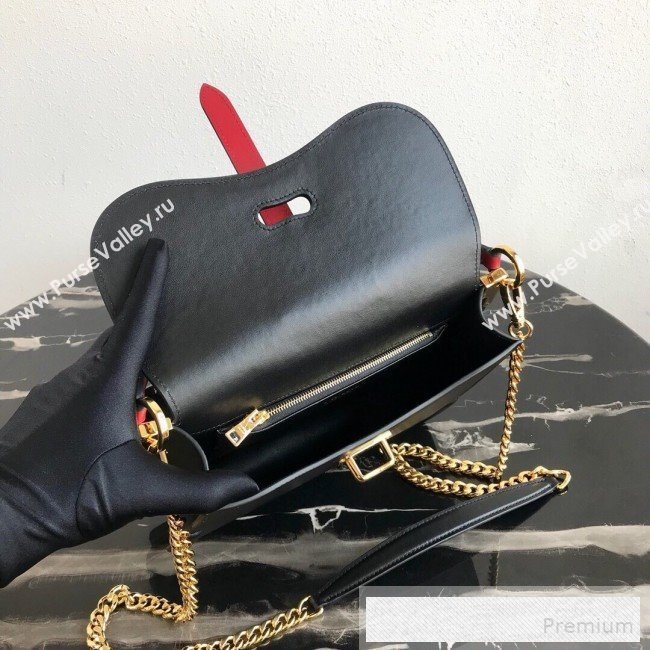 Prada Belle Leather Top Handle Bag 1BN004 Red/Black/White 2019 (PYZ-9053043)