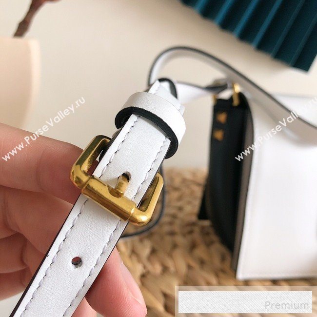 Valentino VRing Small Flap Crossbody Bag White 2019 (JJ3-9053045)