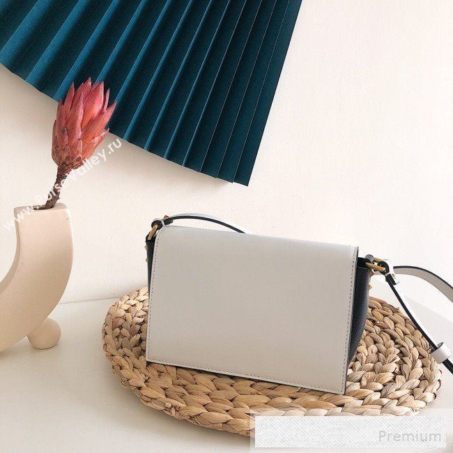 Valentino VRing Small Flap Crossbody Bag White 2019 (JJ3-9053045)