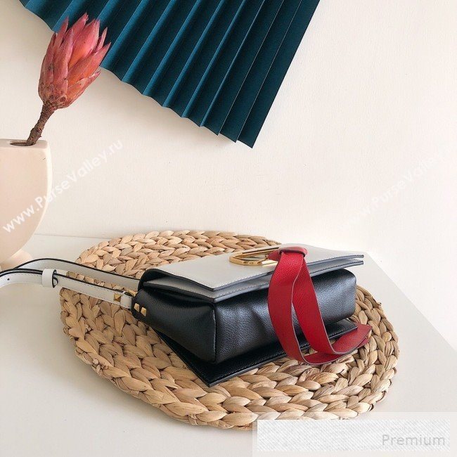 Valentino VRing Small Flap Crossbody Bag White 2019 (JJ3-9053045)