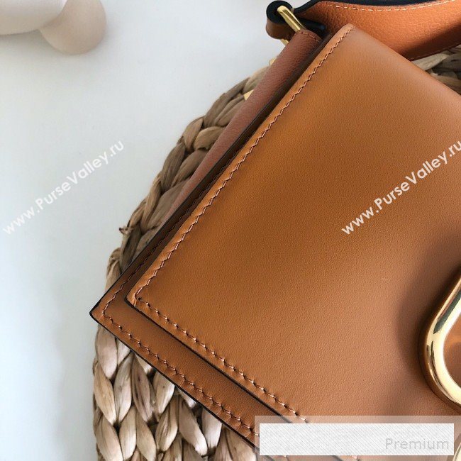 Valentino VRing Large Flap Crossbody Bag Brown 2019 (JJ3-9053046)