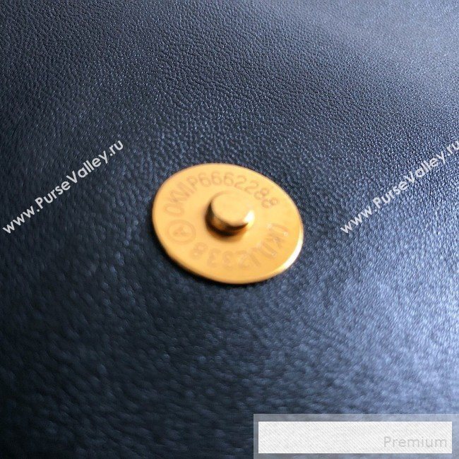 Valentino VRing Large Flap Crossbody Bag Black 2019 (JJ3-9053047)