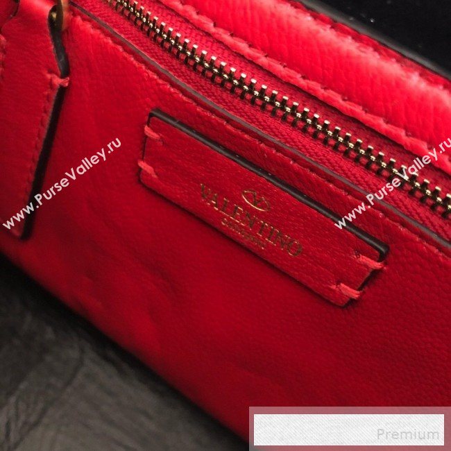 Valentino VRing Large Flap Crossbody Bag Burgundy/Red 2019 (JJ3-9053052)