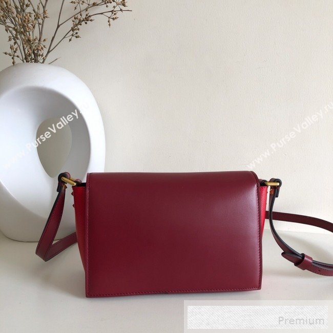 Valentino VRing Small Flap Crossbody Bag Burgundy/Red 2019 (JJ3-9053051)