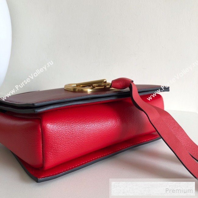 Valentino VRing Small Flap Crossbody Bag Burgundy/Red 2019 (JJ3-9053051)