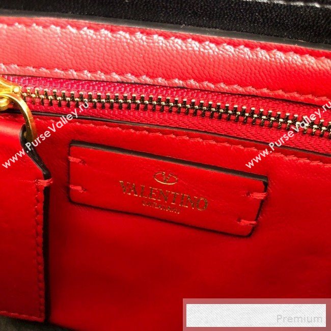 Valentino VRing Small Flap Crossbody Bag Burgundy/Red 2019 (JJ3-9053051)