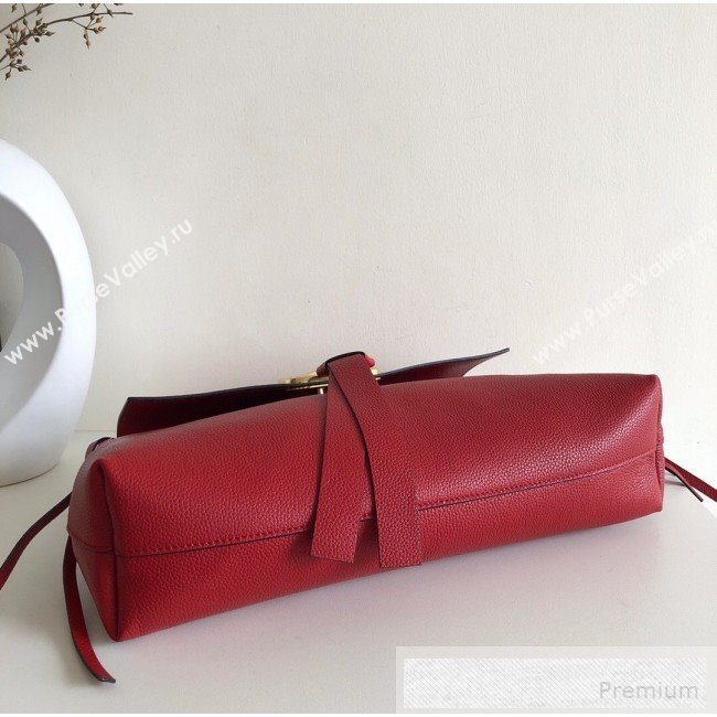 Valentino Medium VRing Grainy Calfskin Chain Shoulder Bag Red 2019 (JJ3-9053054)