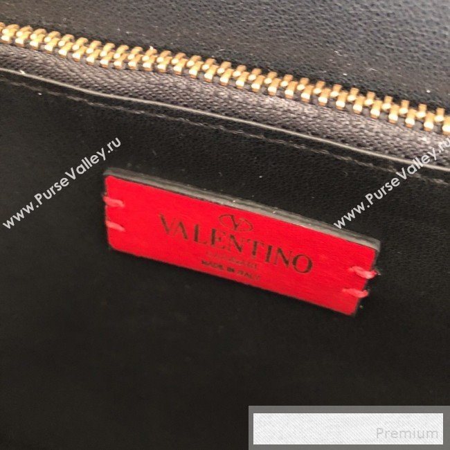 Valentino Medium VRing Grainy Calfskin Chain Shoulder Bag Red 2019 (JJ3-9053054)