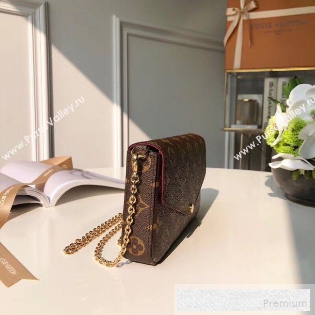 Louis Vuitton Pochette Félicie Chain Wallet WOC M61276 Monogram Canvas  (KIKI-9053057)