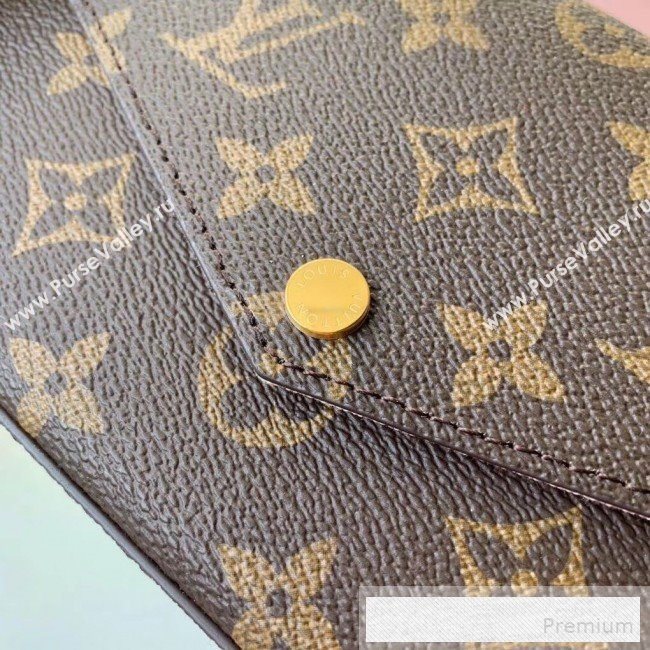 Louis Vuitton Monogram Canvas Pochette Félicie Chain Wallet WOC M61276  (KIKI-9053058)