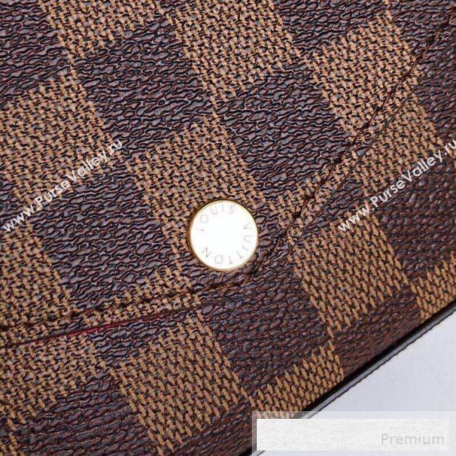 Louis Vuitton Pochette Félicie Chain Wallet WOC in Damier Ebene Canvas N63032 (KIKI-9053062)