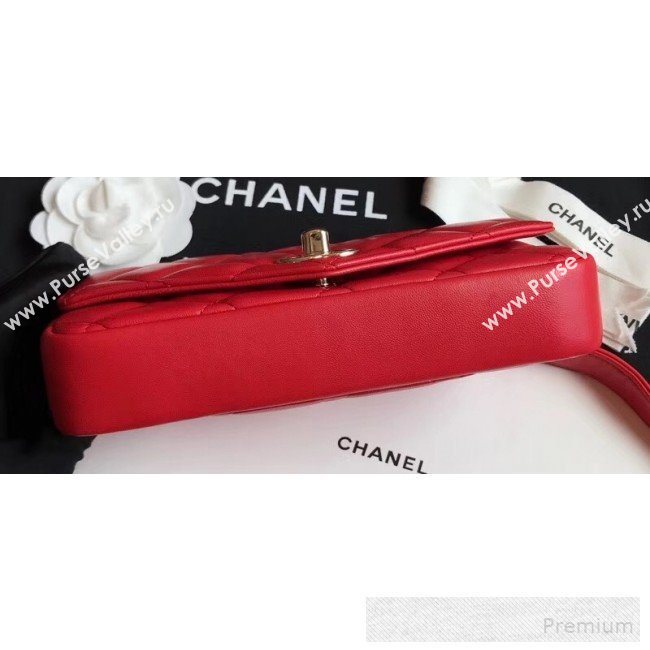 Chanel Quilted Calfskin Flap Belt Bag/Waist Bag AS0628 Red 2019 (XINXIN-9060647)