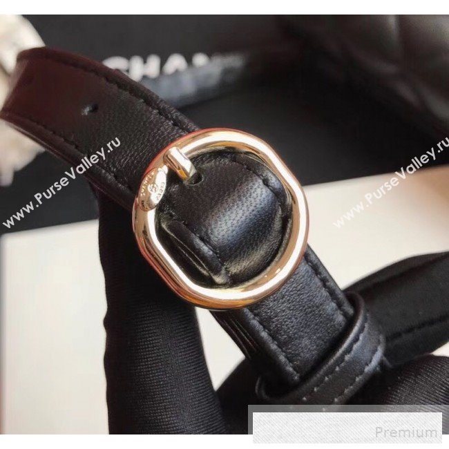 Chanel Quilted Calfskin Flap Belt Bag/Waist Bag AS0628 Black 2019 (XINXIN-9060646)