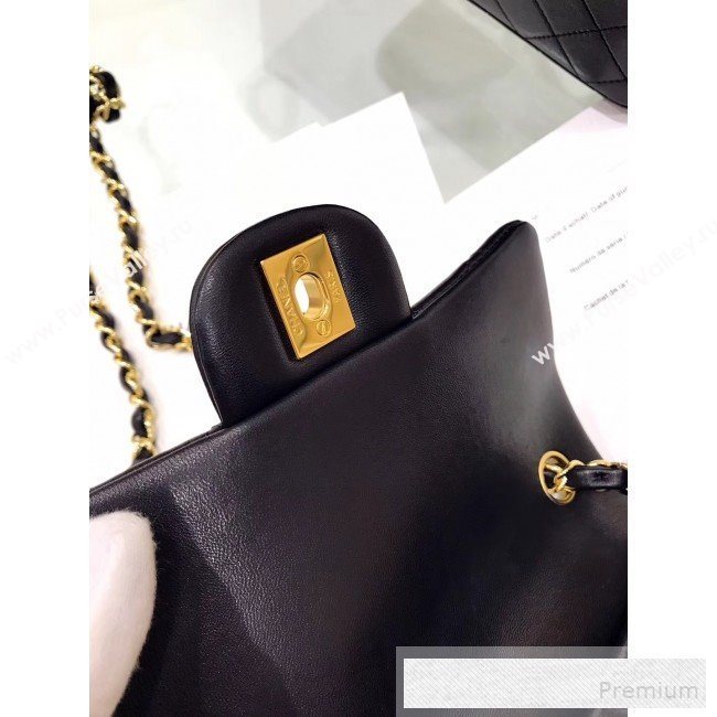 Chanel Quilted Leather Classic Mini Flap Bag Black 2019 (Top Quality) (SHUNY-9060591)