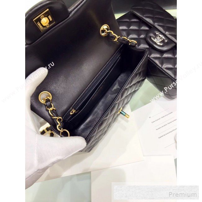 Chanel Quilted Leather Classic Mini Flap Bag Black 2019 (Top Quality) (SHUNY-9060591)
